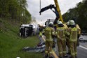 VU Gefahrgut LKW umgestuerzt A 4 Rich Koeln Hoehe AS Gummersbach P375